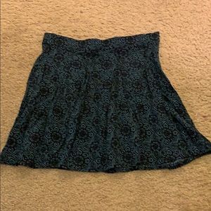 Black and blue skirt